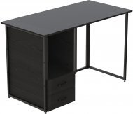 Комп'ютерний стіл Ferrum-decor Отто 76x140x70 чорний ДСП Сосна Кембра 32мм (FRD-103610)