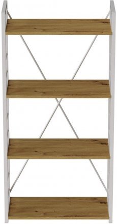 Етажерка 4/60 Ferrum-decor Серії Конект 120x60x28 білий ДСП Дуб Артизан 16мм (FRD-104244) Етажерка 4/60 Ferrum-decor Серії Конект 120x60x28 білий ДСП Дуб Артизан 16мм (FRD-104244)
