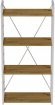 Етажерка 4/60 Ferrum-decor Серії Конект 120x60x28 білий ДСП Дуб Артизан 16мм (FRD-104244)