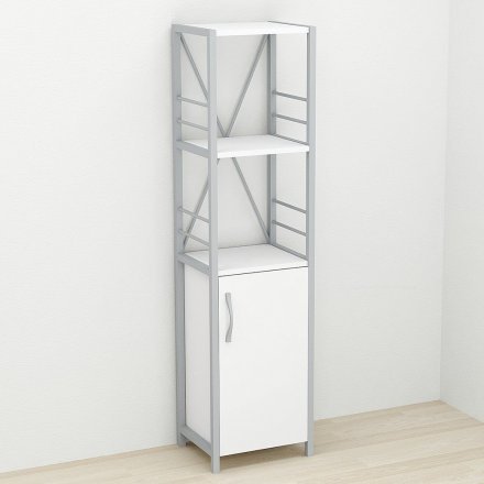 Етажерка 3/34 Ferrum-decor Серії Конект із тумбою 144x34x28 Сірий ДСП Біле (FRD-104435) Етажерка 3/34 Ferrum-decor Серії Конект із тумбою 144x34x28 Сірий ДСП Біле (FRD-104435)