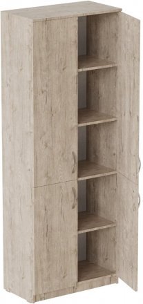 Шафа Анжело Ferrum-decor 5 полиць 4 двері 1900x800x380 ДСП Дуб Сан-Марино 16 мм (FRD-105056)