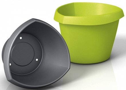 Кашпо для квітів Trigon пластик 30 сірий 55320