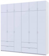 Шафа для одягу Doros Лукас Білий 3+3 ДСП 240х50х240 DRS-011683 (42005106) Шафа для одягу Doros Лукас Білий 3+3 ДСП 240х50х240 DRS-011683 (42005106)