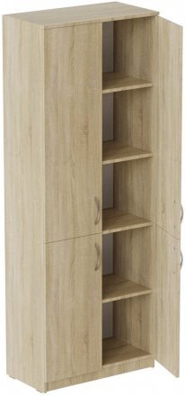 Шафа Анжело Ferrum-decor 5 полиць 4 двері 1900x800x380 ДСП Дуб Сонома 16 мм (FRD-105058)