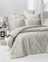 Постільний комплект 200х220 см Sateen Verano бежевий Постільний комплект 200х220 см Sateen Verano бежевий