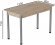 Стіл кухонний Ferrum-decor Беніта 75x120x80 Сірий ДСП Сан-Марино 16мм (FRD-105648)