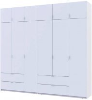 Шафа для одягу Doros Лукас Біла 3+3 ДСП 255х50х240 DRS-011684 (42005110) Шафа для одягу Doros Лукас Біла 3+3 ДСП 255х50х240 DRS-011684 (42005110)