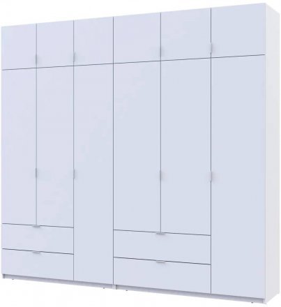 Шафа для одягу Doros Лукас Біла 3+3 ДСП 255х50х240 DRS-011684 (42005110) Шафа для одягу Doros Лукас Біла 3+3 ДСП 255х50х240 DRS-011684 (42005110)