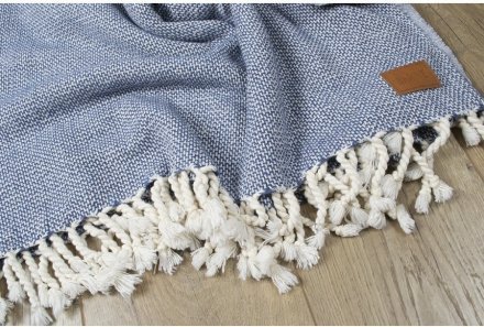 Плед-накидка Wool Basket indigo синій 120х175 см 2000022200868 Плед-накидка Wool Basket indigo синій 120х175 см 2000022200868