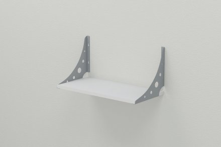 Полиця настінна Ferrum-decor Ханді 2 240x500x240 метал Сірий ДСП Біле 16 мм (FRD-102625) Полиця настінна Ferrum-decor Ханді 2 240x500x240 метал Сірий ДСП Біле 16 мм (FRD-102625)