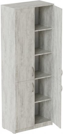 Шафа Анжело Ferrum-decor 5 полиць 4 двері 1900x800x380 ДСП Бетон 16 мм (FRD-105060) Шафа Анжело Ferrum-decor 5 полиць 4 двері 1900x800x380 ДСП Бетон 16 мм (FRD-105060)