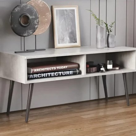 Тумба під ТВ Невада Ferrum-decor 45x100x38 Чорний метал ДСП Бетон 16 мм (FRD-106719) Тумба під ТВ Невада Ferrum-decor 45x100x38 Чорний метал ДСП Бетон 16 мм (FRD-106719)