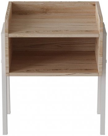 Тумба модульна Ferrum-decor Джузі 540x450x320 метал Білий ДСП Дуб Сан-Марино 16 мм (FRD-102976) Тумба модульна Ferrum-decor Джузі 540x450x320 метал Білий ДСП Дуб Сан-Марино 16 мм (FRD-102976)