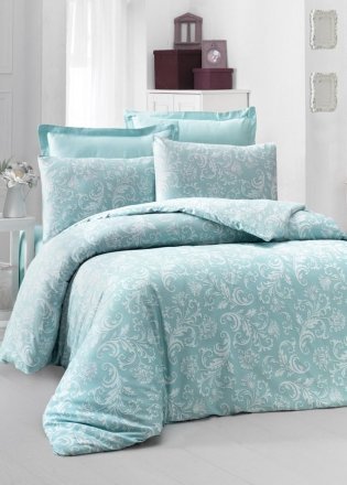 Постільний комплект 200х220 см Sateen Verano м'ятний Постільний комплект 200х220 см Sateen Verano м'ятний