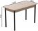 Стіл кухонний Ferrum-decor Беніта 75x120x80 Чорний ДСП Сан-Марино 16мм (FRD-105649)