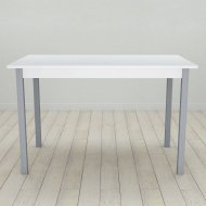 Стіл кухонний Ferrum-decor Маріо 75x120x80 Сірий ДСП Біле 16мм (FRD-106202)