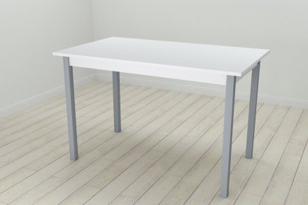 Стіл кухонний Ferrum-decor Маріо 75x120x80 Сірий ДСП Біле 16мм (FRD-106202) Стіл кухонний Ferrum-decor Маріо 75x120x80 Сірий ДСП Біле 16мм (FRD-106202)