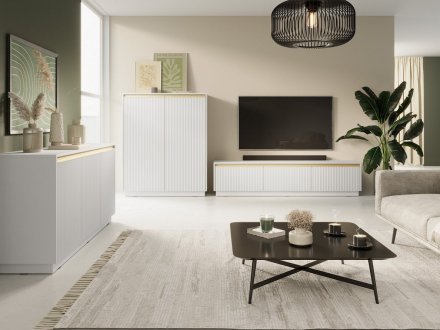 Комод Perfect Home Роял / Royal K104 2-дверний Білий (PFH-091290)