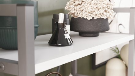 Етажерка 4/60 Ferrum-decor Серії Конект 120x60x28 сірий ДСП Біле 16мм (FRD-104248)