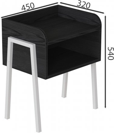 Тумба модульна Ferrum-decor Джузі 540x450x320 метал Білий ДСП Сосна Кембра 16 мм (FRD-102977) Тумба модульна Ferrum-decor Джузі 540x450x320 метал Білий ДСП Сосна Кембра 16 мм (FRD-102977)
