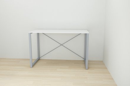 Письмовий стіл Ferrum-decor Серії Конект 75x120x600 сірий ДСП Біле 16мм (FRD-104213)