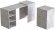 Стіл-тумба трансформер Смарт 1/1 Ferrum-decor 750x1450x500 ДСП Бетон 16 мм (FRD-105073)