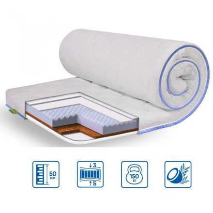 Матрац топпер Cocos Massage 80х170х5 см