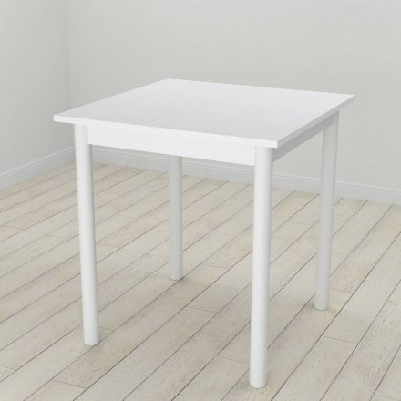 Стіл кухонний Ferrum-decor Агата 75x70x70 Білий ДСП Біле 16мм (FRD-106239) Стіл кухонний Ferrum-decor Агата 75x70x70 Білий ДСП Біле 16мм (FRD-106239)