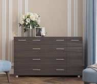 Комод для речей К-4 Еверест 130х38х73 венге темний Телескопічні (кулькові) (DTM-2026) Комод для речей К-4 Еверест 130х38х73 венге темний Телескопічні (кулькові) (DTM-2026)