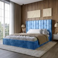Двоспальне ліжко з підйомним механізмом LION Ніно 160x200 см SILK 503 Темно-синій (LION-045065) Двоспальне ліжко з підйомним механізмом LION Ніно 160x200 см SILK 503 Темно-синій (LION-045065)