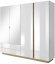 Шафа для одягу Perfect Home Арко / Arco 4-дверна з дзеркалом 4D2S/220 Білий глянець/дуб грандсон (PFH-091041)