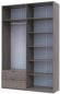 Шафа розпашна з антресоллю Doros Лукас 160х50х240 см Канноло (DRS-011881)