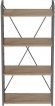 Етажерка 4/60 Ferrum-decor Серії Конект 120x60x28 сірий ДСП Дуб Сан-Марино 16мм (FRD-104249)