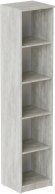 Пенал Анжело Ferrum-decor на 5 полиць 1900x400x380 ДСП Бетон 16 мм (FRD-104904)