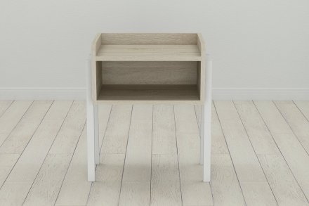 Тумба модульна Ferrum-decor Джузі 540x450x320 метал Білий ДСП Сонома 16 мм (FRD-102978) Тумба модульна Ferrum-decor Джузі 540x450x320 метал Білий ДСП Сонома 16 мм (FRD-102978)