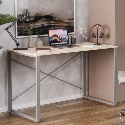 Письмовий стіл Ferrum-decor Серії Конект 75x120x600 сірий ДСП Дуб Сан-Марино 16мм (FRD-104214) Письмовий стіл Ferrum-decor Серії Конект 75x120x600 сірий ДСП Дуб Сан-Марино 16мм (FRD-104214)