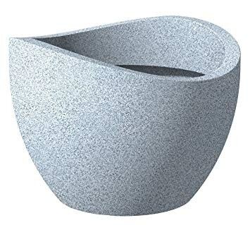 Кашпо для квітів Wave Globe пластик 30 гранітно-білий 53375