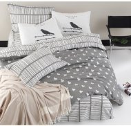 Постільна білизна Home Perfect Ranforce Wickley сірий сімейний 145х210 см Постільна білизна Home Perfect Ranforce Wickley сірий сімейний 145х210 см