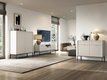Комод Perfect Home Нова / Nova 2-дверний з 2 шухлядами і чорними ніжками KSZ104 Кашемір (PFH-091222) Комод Perfect Home Нова / Nova 2-дверний з 2 шухлядами і чорними ніжками KSZ104 Кашемір (PFH-091222)