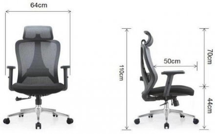 Крісло комп'ютерне HQOC-23A-G Perfect Home Сірий (PFH-092090) Крісло комп'ютерне HQOC-23A-G Perfect Home Сірий (PFH-092090)