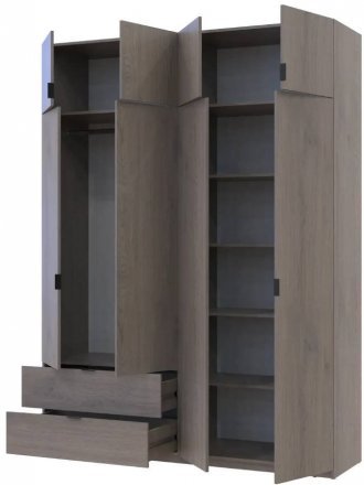 Шафа розпашна з антресоллю Doros Лукас 180х50х240 см Канноло (DRS-011882) Шафа розпашна з антресоллю Doros Лукас 180х50х240 см Канноло (DRS-011882)