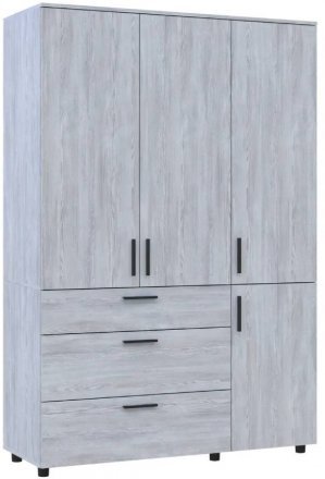 Шафа для одягу Doros Торн Сосна Натті 3 ДСП/3Ш (полиці) 135х51.6х200 (DRS-012080) Шафа для одягу Doros Торн Сосна Натті 3 ДСП/3Ш (полиці) 135х51.6х200 (DRS-012080)