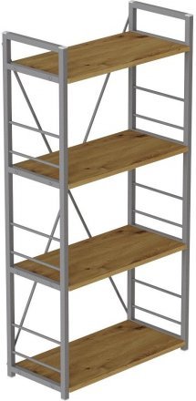 Етажерка 4/60 Ferrum-decor Серії Конект 120x60x28 сірий ДСП Дуб Артизан 16мм (FRD-104250) Етажерка 4/60 Ferrum-decor Серії Конект 120x60x28 сірий ДСП Дуб Артизан 16мм (FRD-104250)