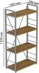 Етажерка 4/60 Ferrum-decor Серії Конект 120x60x28 сірий ДСП Дуб Артизан 16мм (FRD-104250)