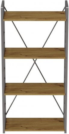 Етажерка 4/60 Ferrum-decor Серії Конект 120x60x28 сірий ДСП Дуб Артизан 16мм (FRD-104250) Етажерка 4/60 Ferrum-decor Серії Конект 120x60x28 сірий ДСП Дуб Артизан 16мм (FRD-104250)