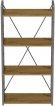 Етажерка 4/60 Ferrum-decor Серії Конект 120x60x28 сірий ДСП Дуб Артизан 16мм (FRD-104250)