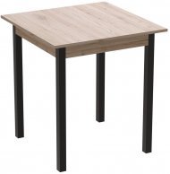 Стіл кухонний Ferrum-decor Дієго 75x70x70 Чорний ДСП Сан-Марино 16мм (FRD-105652) Стіл кухонний Ferrum-decor Дієго 75x70x70 Чорний ДСП Сан-Марино 16мм (FRD-105652)