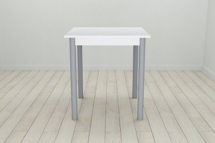 Стіл кухонний Ferrum-decor Агата 75x70x70 Сірий ДСП Біле 16мм (FRD-106242)
