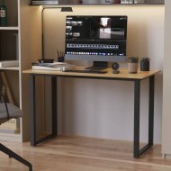 Стіл письмовий Кнап 2 Ferrum-decor 750x1400x700 Чорний метал ДСП Дуб Артизан 16 мм (FRD-106431)