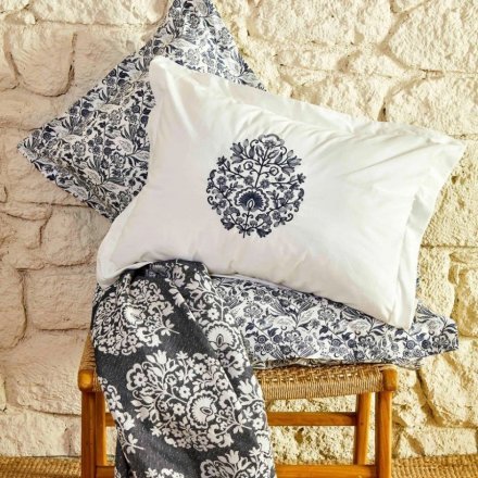 Постільна білизна Moni indigo індіго pike jacquard 200х220 євро svt-2000022285131 Постільна білизна Moni indigo індіго pike jacquard 200х220 євро svt-2000022285131